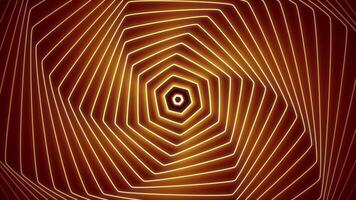 A radial pattern of abstract futuristic lines. Bee honeycomb pattern. Rear background video