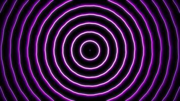 A radial pattern of abstract futuristic lines. Pink circles. Rear background video