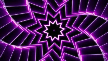 radial Muster von abstrakt futuristisch Wellen. Rosa Farbe Hintergrund video