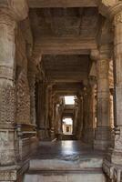 Jain temple in Ranakpur. Rajasthan, India photo
