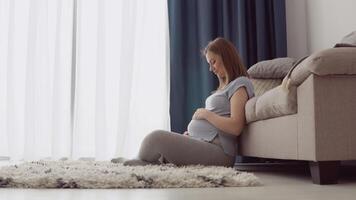 balanserad diet och vikt övervakning av en gravid kvinna. kalcium som en nödvändig spår element för foster- utveckling video