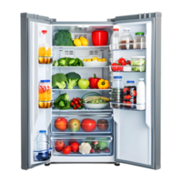 AI generated 3D Rendering of a Refrigerator or Fridge on Transparent Background - Ai Generated png