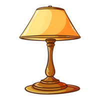 AI generated Sticker of a Bedroom Table Lamp On a Transparent Background - Ai Generated png