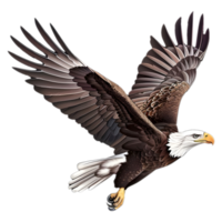 AI generated Sticker of a Eagle Flying in Air On a Transparent Background - Ai Generated png