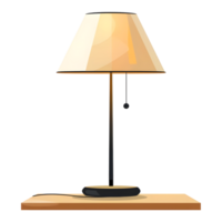 ai generiert Aufkleber von ein Schlafzimmer Tabelle Lampe auf ein transparent Hintergrund - - ai generiert png