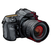 AI generated Sticker of a DSLR Camera On a Transparent Background - Ai Generated png