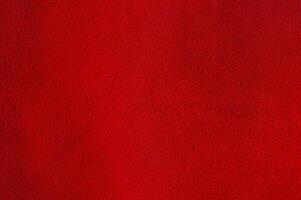 Bright red suede texture as a background. photo