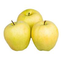 Three apples isolate on a white background. Healthy food, vitamins, fruit. photo