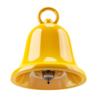 AI generated 3D Rendering of a Notification Bell Icon on Transparent Background - Ai Generated png