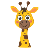 ai generiert Aufkleber von ein Giraffe auf ein transparent Hintergrund - - ai generiert png