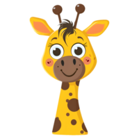 ai gegenereerd sticker van een giraffe Aan een transparant achtergrond - ai gegenereerd png