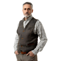 AI generated Businessman Standing on Transparent background - Ai Generated png