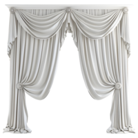 AI generated 3D Rendering of a Wall Colorful Curtains on Transparent Background - Ai Generated png