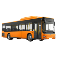 AI generated 3D Rendering of a City Bus on Transparent Background - Ai Generated png
