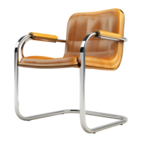 AI generated 3D Rendering of a Tubular Dining Chair on Transparent Background - Ai Generated png