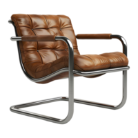 AI generated 3D Rendering of a Tubular Dining Chair on Transparent Background - Ai Generated png