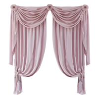 AI generated 3D Rendering of a Wall Colorful Curtains on Transparent Background - Ai Generated png