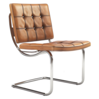 AI generated 3D Rendering of a Tubular Dining Chair on Transparent Background - Ai Generated png