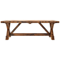 AI generated 3D Rendering of a Empty Wooden Table on Transparent Background - Ai Generated png