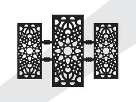 Laser Cut Wall art Mandala Panels Wall Decor vector