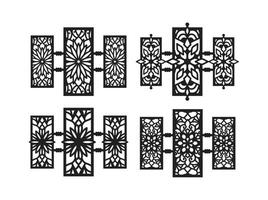 Laser Cut Wall art Mandala Panels Wall Decor vector