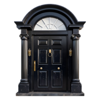 AI generated 3D Rendering of a House Front Door on Transparent Background - Ai Generated png