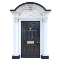 AI generated 3D Rendering of a House Front Door on Transparent Background - Ai Generated png