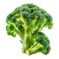 AI generated 3D Rendering of a Green Broccoli on Transparent Background - Ai Generated png