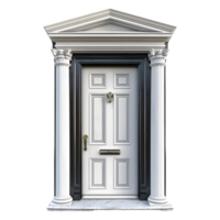 AI generated 3D Rendering of a House Front Door on Transparent Background - Ai Generated png