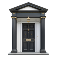 AI generated 3D Rendering of a House Front Door on Transparent Background - Ai Generated png