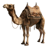 ai generado 3d representación de un árabe camello en transparente antecedentes - ai generado png