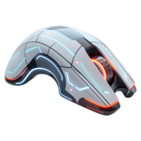 AI generated 3D Rendering of a Futuristic Computer Mouse on Transparent Background - Ai Generated png