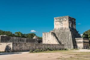 The ballgame court at Chichen Itza, Mexico photo