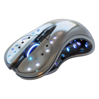 AI generated 3D Rendering of a Futuristic Computer Mouse on Transparent Background - Ai Generated png