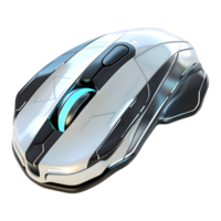 AI generated 3D Rendering of a Futuristic Computer Mouse on Transparent Background - Ai Generated png