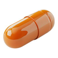 AI generated 3D Rendering of a Medicine Capsule or Pill on Transparent Background - Ai Generated png