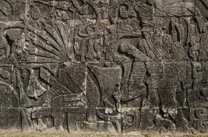 Ballgame Players at Chichen Itza, Wonder of the World photo