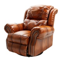 AI generated 3D Rendering of a Soft Recliners Chair on Transparent Background - Ai Generated png