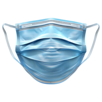 AI generated 3D Rendering of a Surgical Face Mask on Transparent Background - Ai Generated png