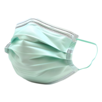 AI generated 3D Rendering of a Surgical Face Mask on Transparent Background - Ai Generated png