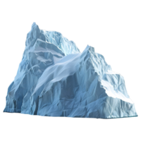 ai généré 3d le rendu de une géant la glace bourg sur transparent Contexte - ai généré png