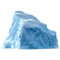 AI generated 3D Rendering of a Giant Ice Burg on Transparent Background - Ai Generated png