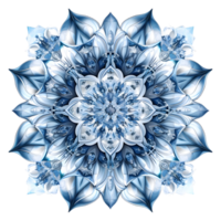 ai generiert 3d Rendern von ein indisch Mandala Kunst Element auf transparent Hintergrund - - ai generiert png