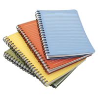 AI generated 3D Rendering of a School or College Note Books on Transparent Background - Ai Generated png