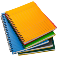 AI generated 3D Rendering of a School or College Note Books on Transparent Background - Ai Generated png