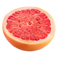 ai generiert 3d Rendern von ein Grapefruit auf transparent Hintergrund - - ai generiert png