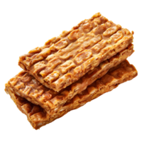 AI generated 3D Rendering of a Peanut Brittle on Transparent Background - Ai Generated png