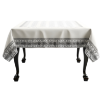 AI generated 3D Rendering of a Table With Cloth on it on Transparent Background - Ai Generated png