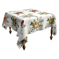 AI generated 3D Rendering of a Table With Cloth on it on Transparent Background - Ai Generated png