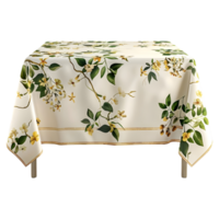 AI generated 3D Rendering of a Table With Cloth on it on Transparent Background - Ai Generated png